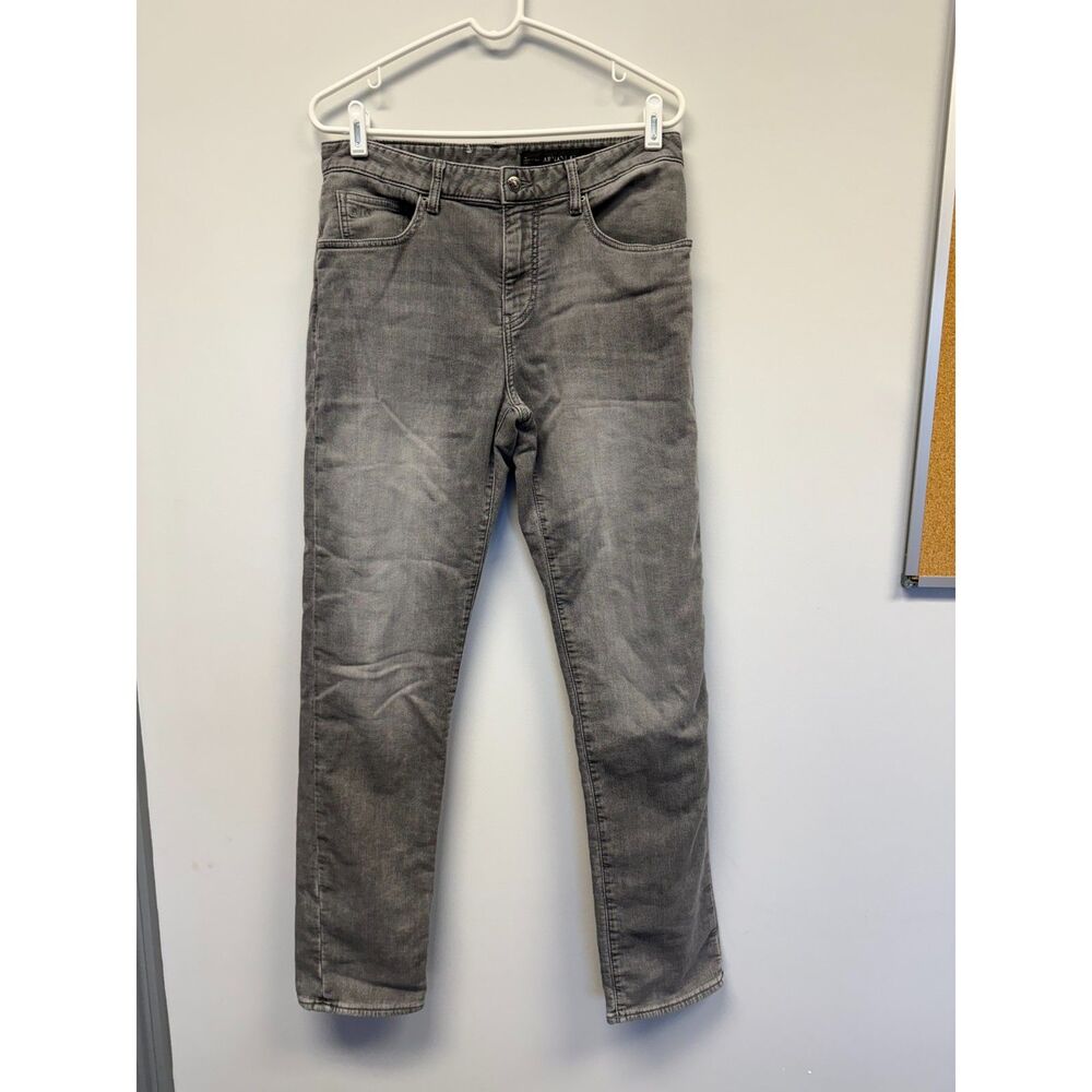 Armani Exchange J13 Comfort Slim Jeans Mens 30 Gray Wash Stretch Denim AX